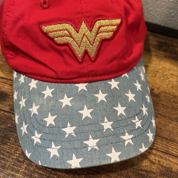 Wonder Woman Snapback Hat Wonder Woman Adjustable Hat Red Hat Adult Fit Red Hat - Picture 2 of 7